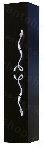 Пенал Clarberg Due Amanti 25 черный, хром