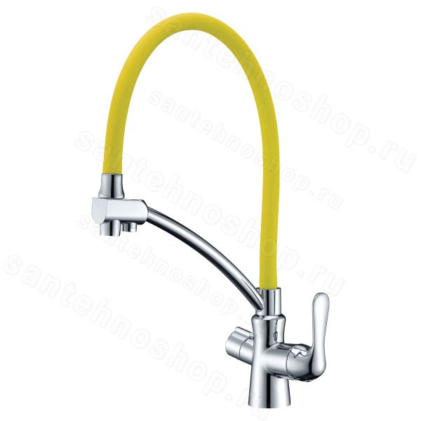 Смеситель для кухни Lemark Comfort LM3070C-Yellow
