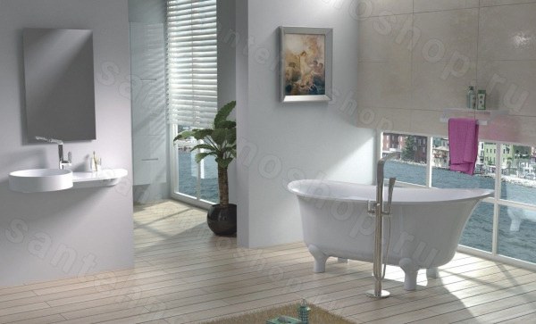 Ванна из искусственного камня NS Bath NSB-16680 матовая