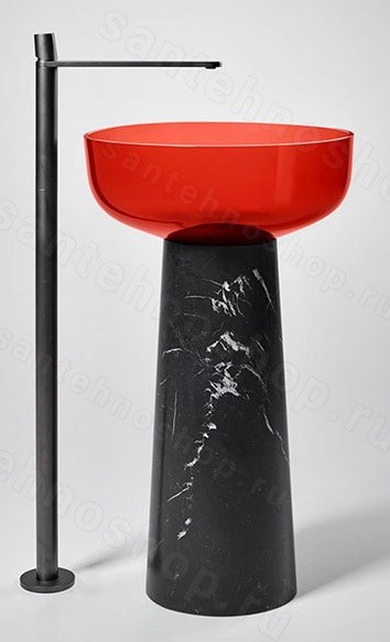 Раковина Antonio Lupi Albume 10 Sangria-Nero Marquinia