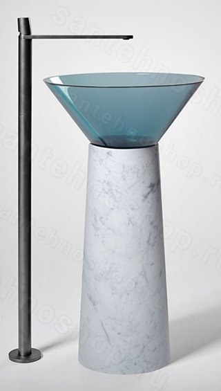 Раковина Antonio Lupi Albume 11 Petrolio-Marmo Carrara