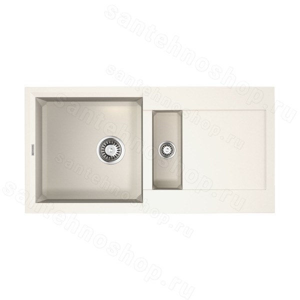 Кухонная мойка Omoikiri Sakaime 86-2-WH искусственный гранит