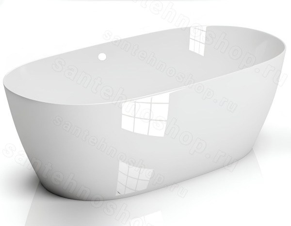 Ванна Salini Sofia Light S-Sense с переливом из искусственного камня