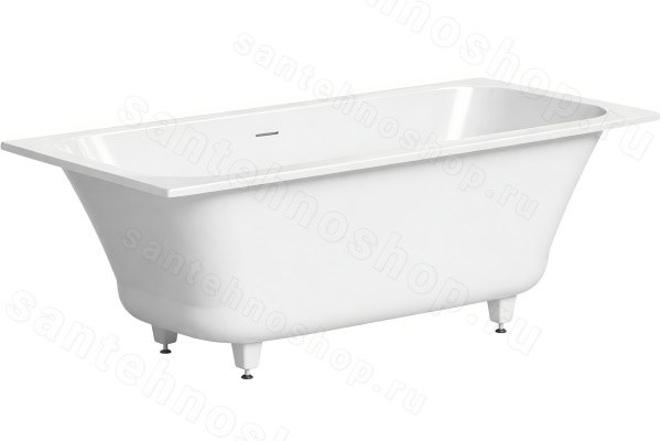Ванна Salini Orlanda Axis Kit 190x80 S-Sense глянцевая из искусственного камня