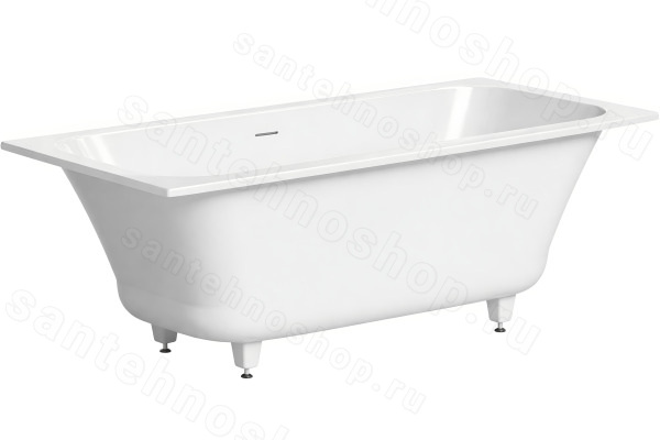 Ванна Salini Orlanda Axis Kit 170x75 S-Sense глянцевая из искусственного камня