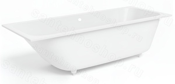 Ванна Salini Orlanda Axis 180x80 S-Sense матовая из искусственного камня