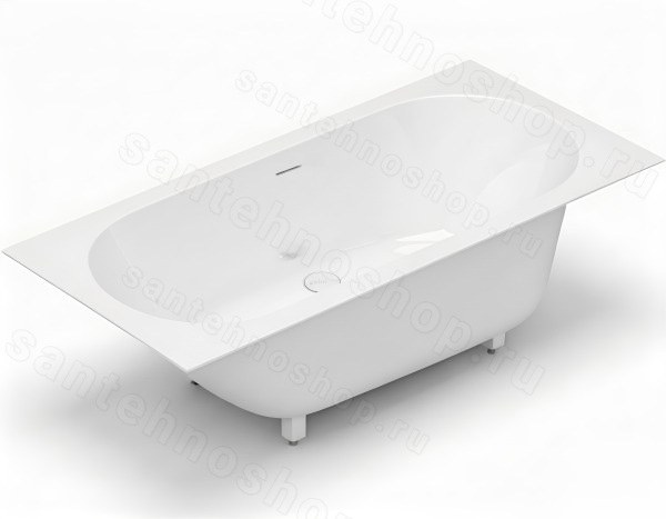 Ванна Salini Ornella Axis Kit 170x75 из искусственного камня