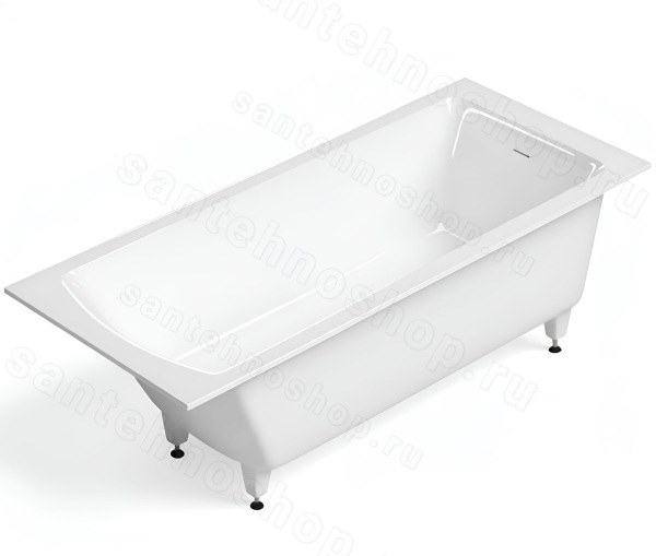 Ванна Salini Cascata Kit 180x80 S-Sense глянцевая из искусственного камня