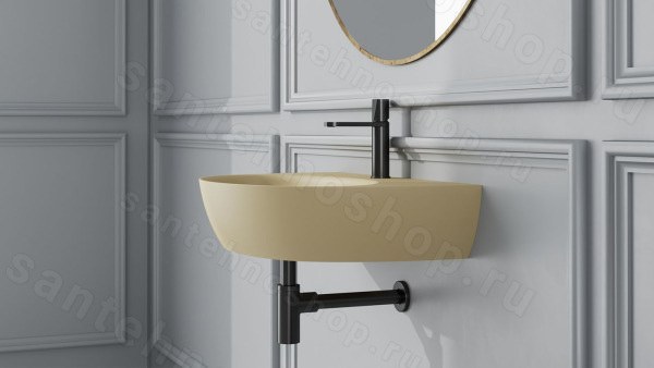 Раковина Salini Alda Wall 03 S-Sense RAL из искусственного камня