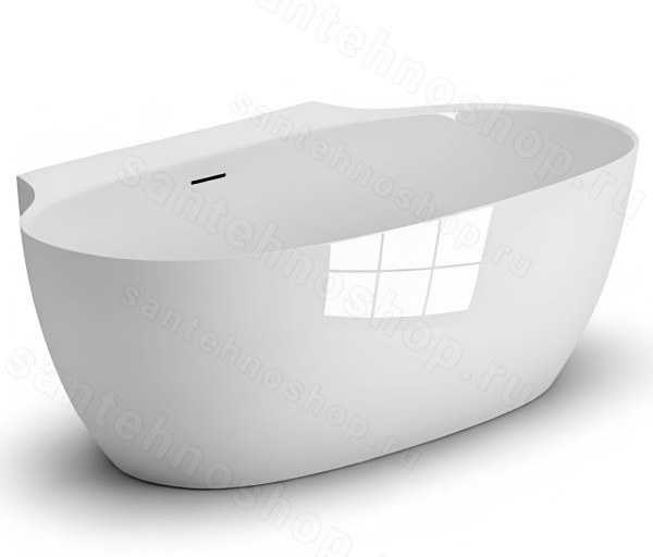 Ванна Salini Alda Wall 170x90 S-Sense из искусственного камня