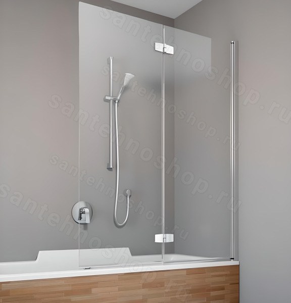 Шторка на ванну Radaway Fuenta PND 100x150 R, профиль хромированный