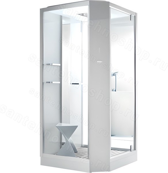 Душевая кабина Orans SR-89101RS White 100x100 с гидромассажем и хамамом
