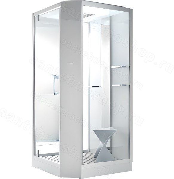 Душевая кабина Orans SR-89101LS White 100x100 с гидромассажем и хамамом