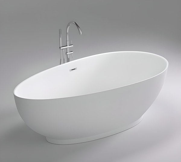 Отдельностоящая акриловая ванна Black&amp;White SB106 180x90