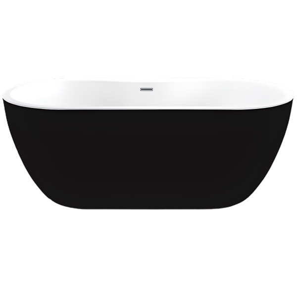 Отдельностоящая акриловая ванна Black&amp;White SB111 Black 180x75
