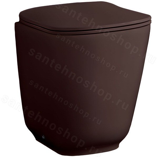 Приставной унитаз Kerasan Tribeca 511875 Borgogna matt Borgogna matt