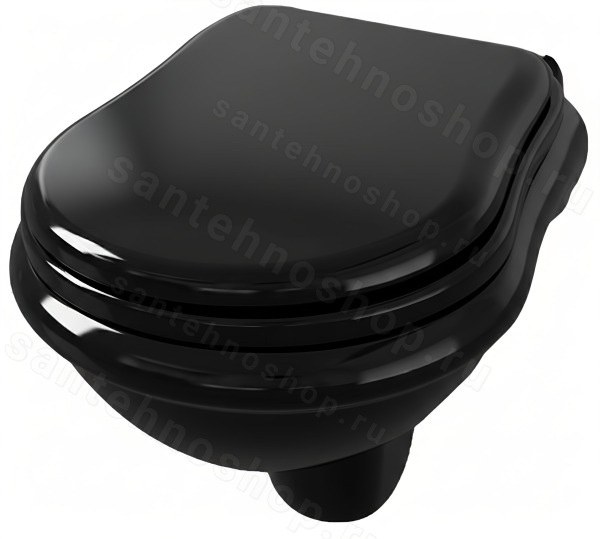 Подвесной унитаз Kerasan Retro 101504 Nero Nero, черный
