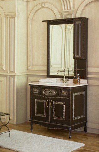 Комплект мебели Аллигатор Capan F(D) белый с золотой патиной