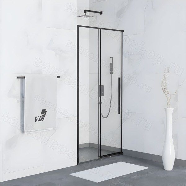 Душевая дверь RGW Stilvoll SV-12-B 110x195 , профиль черный