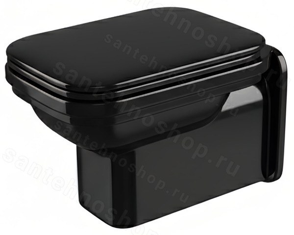 Подвесной унитаз Kerasan Waldorf 411504 черный, черный