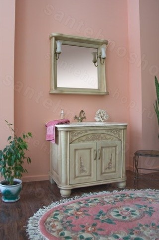 Мебель для ванной комнаты Аллигатор Classic ALC 90В чёрный с золотой патиной