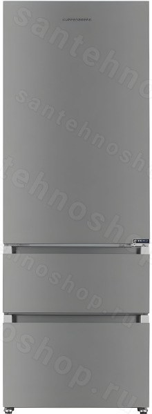 Трехдверный холодильник Kuppersberg RFFI 2070 X, стального цвета