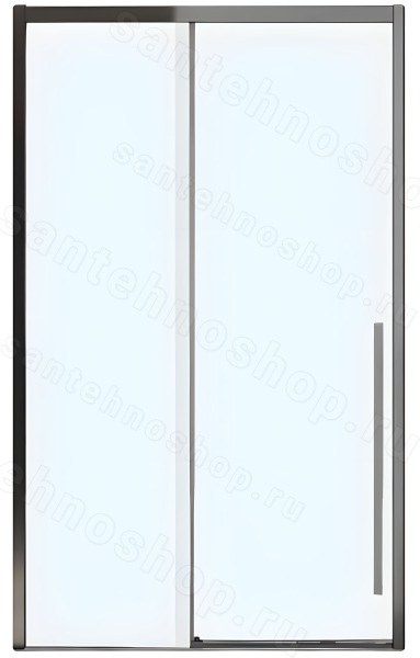 Душевая дверь Veconi Premium Trento PTD-30GR 150x200, профиль брашированный графит