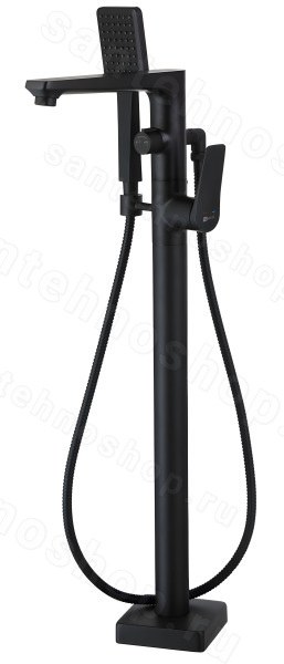 Напольный смеситель для ванны Lemark Bronx LM3744BL с душем