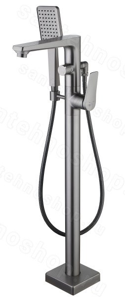 Напольный смеситель для ванны Lemark Bronx LM3744GM с душем