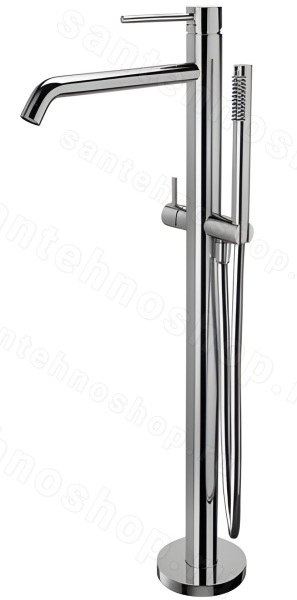 Напольный смеситель для ванны Paffoni Light LIG032CR с душем