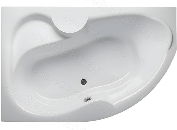 Акриловая ванна Vayer Azalia 160x105 L, асимметричная