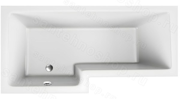 Акриловая ванна Vayer Options 165x85 L, асимметричная