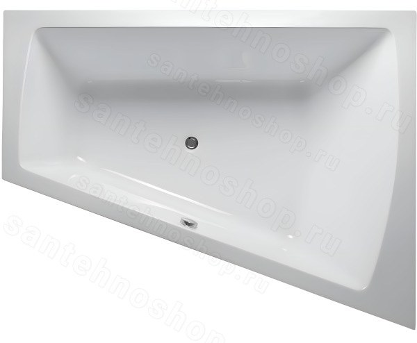Акриловая ванна Vayer Trinity 160x120 R, асимметричная
