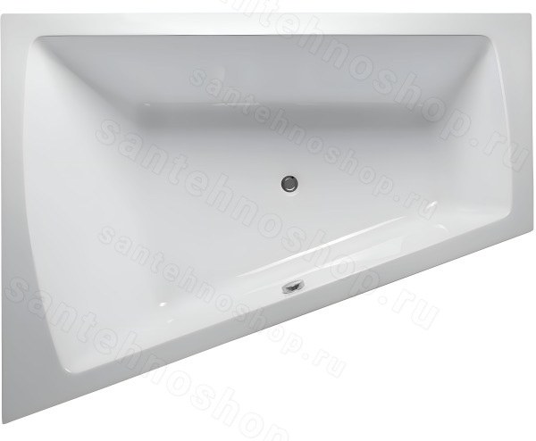 Акриловая ванна Vayer Trinity 170x130 L, асимметричная