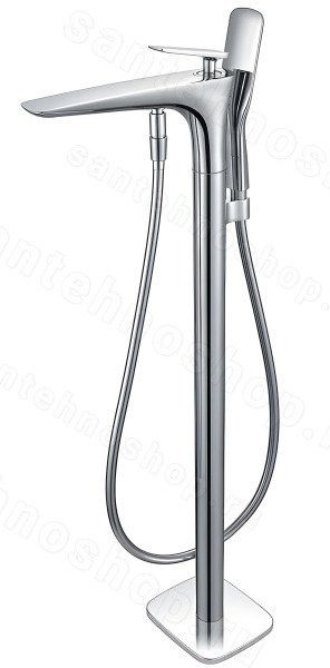Напольный смеситель для ванны Vincea Desire VTF-102CH с душем