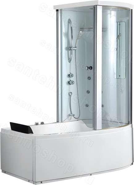 Акриловая ванна Gemy G8040 C R 170x85 с вертикальным гидромассажем