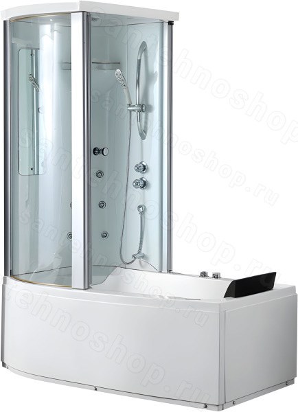 Акриловая ванна Gemy G8040 C L 170x85 с вертикальным гидромассажем