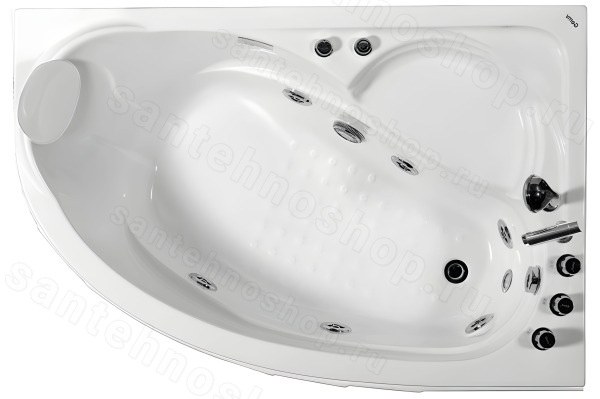Акриловая ванна Gemy G9009 B R 150x100 с гидромассажем