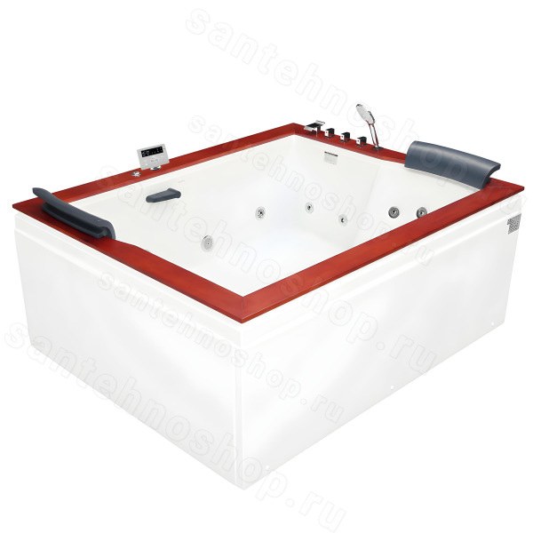 Акриловая ванна Gemy G9052 II K R 185x150 с гидромассажем и аэромассажем