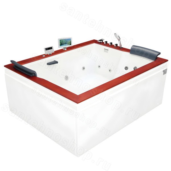 Акриловая ванна Gemy G9052 II O R 185x150 с гидромассажем и аэромассажем