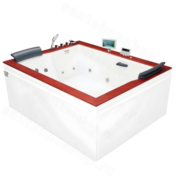 Акриловая ванна Gemy G9052 II O L 185x150 с гидромассажем и аэромассажем