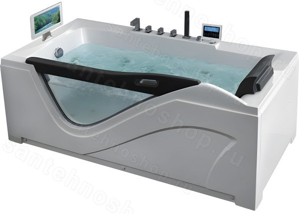 Акриловая ванна Gemy G9055 O L 180x90  с гидромассажем и аэромассажем