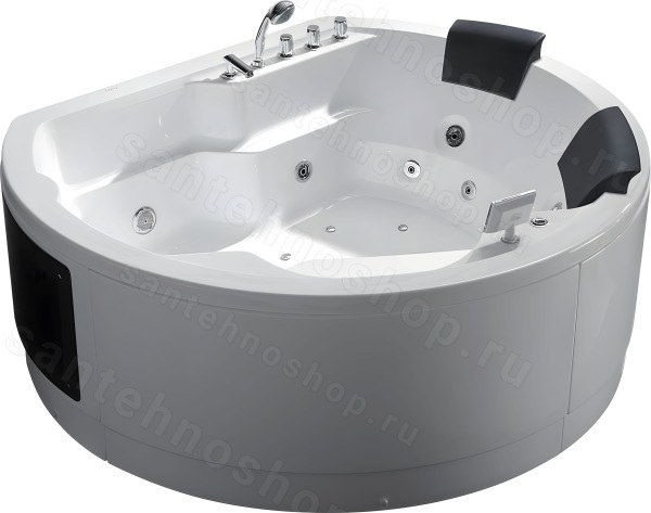 Акриловая ванна Gemy G9063 K 180x160 с гидромассажем и аэромассажем