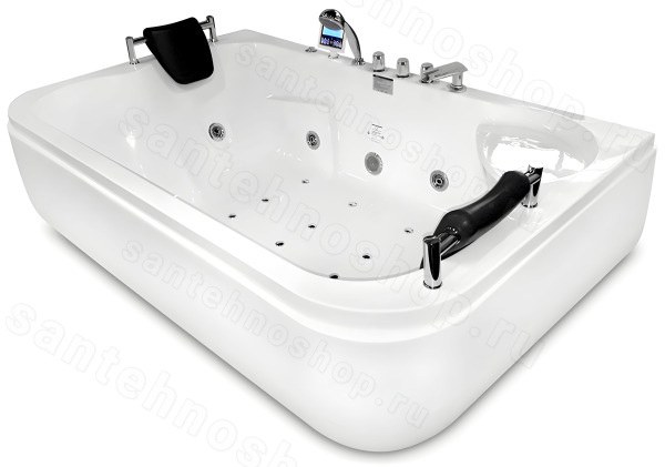 Акриловая ванна Gemy G9085 K L 180x115 с аэромассажем и гидромассажем