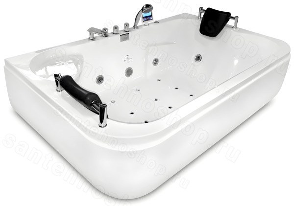 Акриловая ванна Gemy G9085 K R 180x115 с аэромассажем и гидромассажем