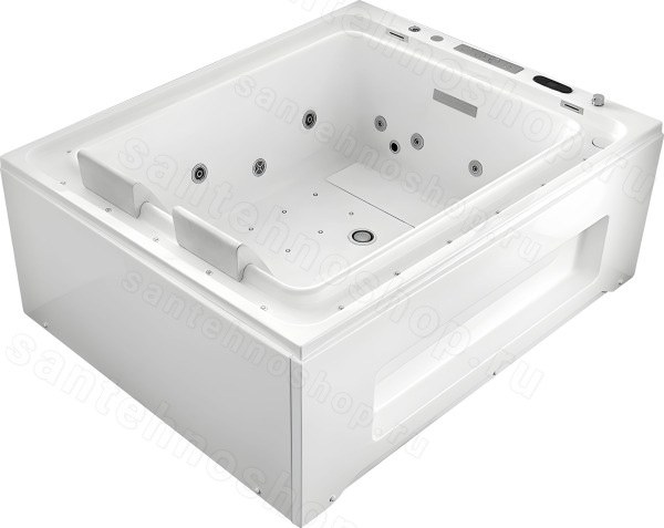 Акриловая ванна Gemy G9268 K 185x150 с гидромассажем и аэромассажем