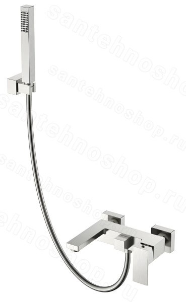 Смеситель для ванны с душем Boheme Qubic 473-NB