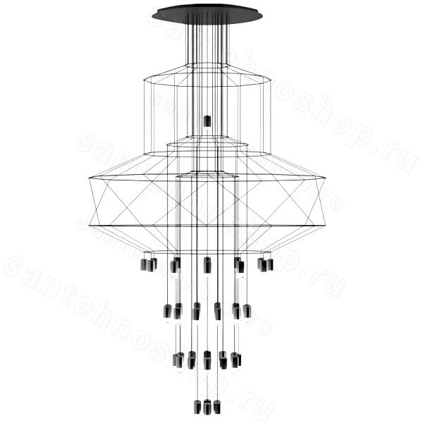 Подвесная люстра Imperiumloft Vibia Wireflow 40.1637-0