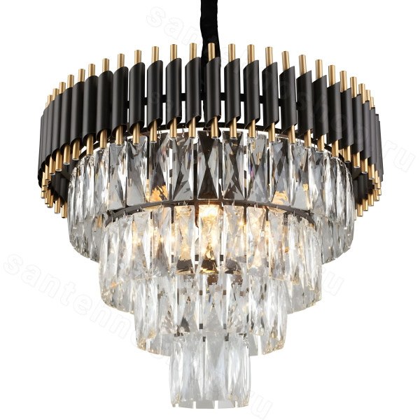 Подвесная люстра Imperiumloft Empire Black Chandelier Crystal 40.2861