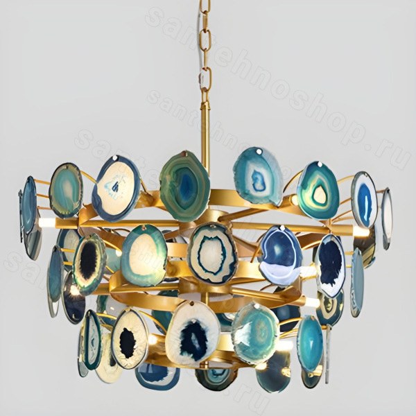 Подвесная люстра Imperiumloft Agate Burst Chandelier 40,1864
